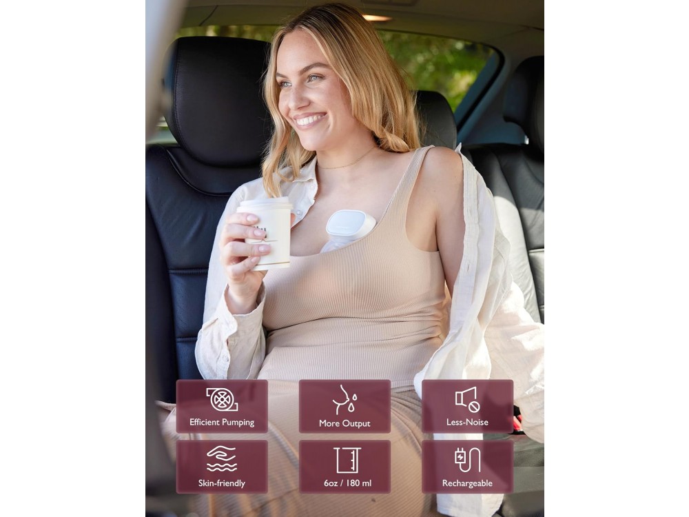 Momcozy S9 Pro Breast Pump Hands Free, Ηλεκτρικό Διπλό Θήλαστρο με 2 Λειτουργίες & 9 Επίπεδα Έντασης, Gray