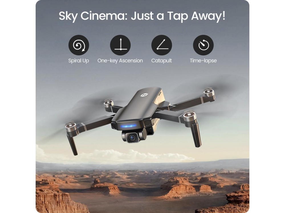 Holy Stone HS360S SPYDI GPS Drone with 4K Camera, Follow Mode, Altitude Hold & 20 Minutes Flight Time - Open Package