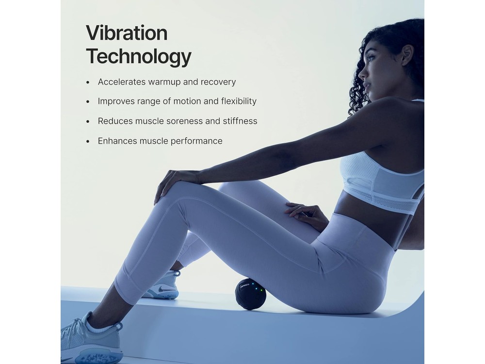 Hyperice Hypersphere Mini Vibrating Massage Ball, Μπάλα Μασάζ και ανάκαμψης Μυών, με 3 Ταχύτητες Δόνησης