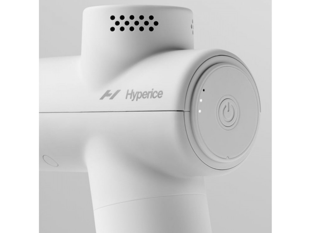 Hyperice Hypervolt Go 2 Massage Gun, Συσκευή Μασάζ και ανάκαμψης Μυών, Ασύρματη με 3 Επίπεδα Ταχύτητας & 2 Κεφαλές, Arctic Grey