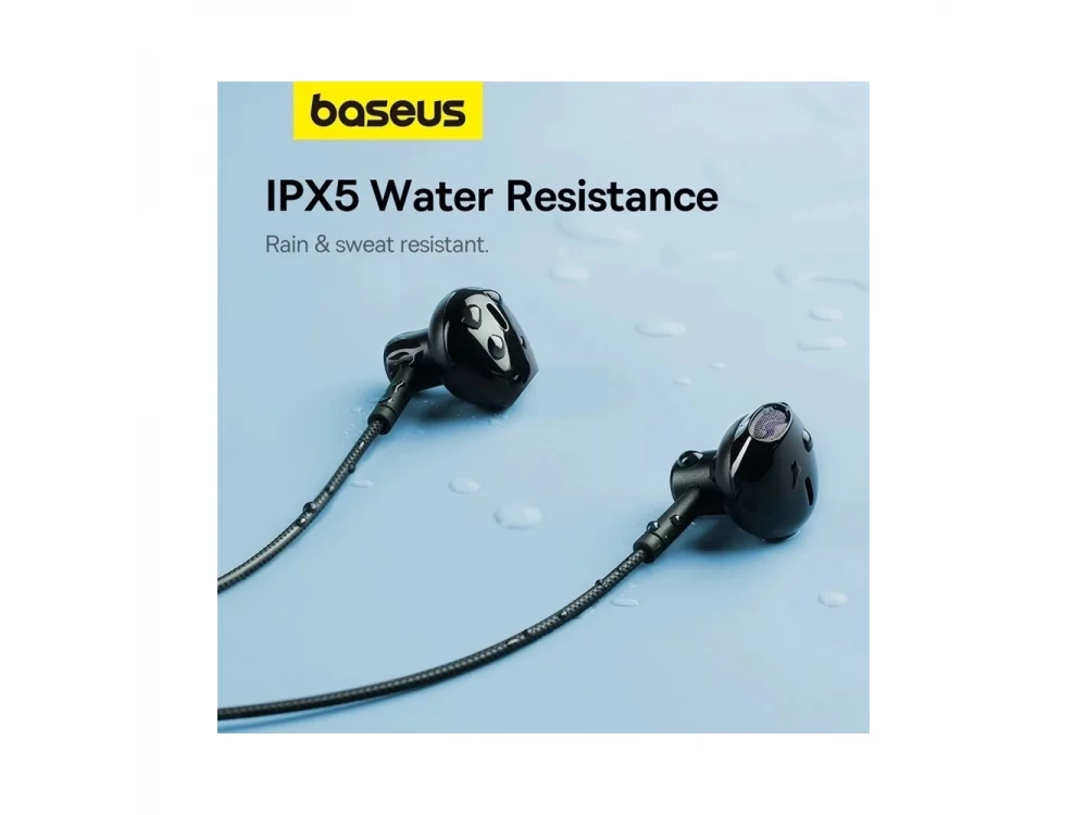 Baseus Bowie P1 Neckband Bluetooth 5.2 Ακουστικά, Low Latency, 30Η Playtime (2023 Upgrade), Stellar White