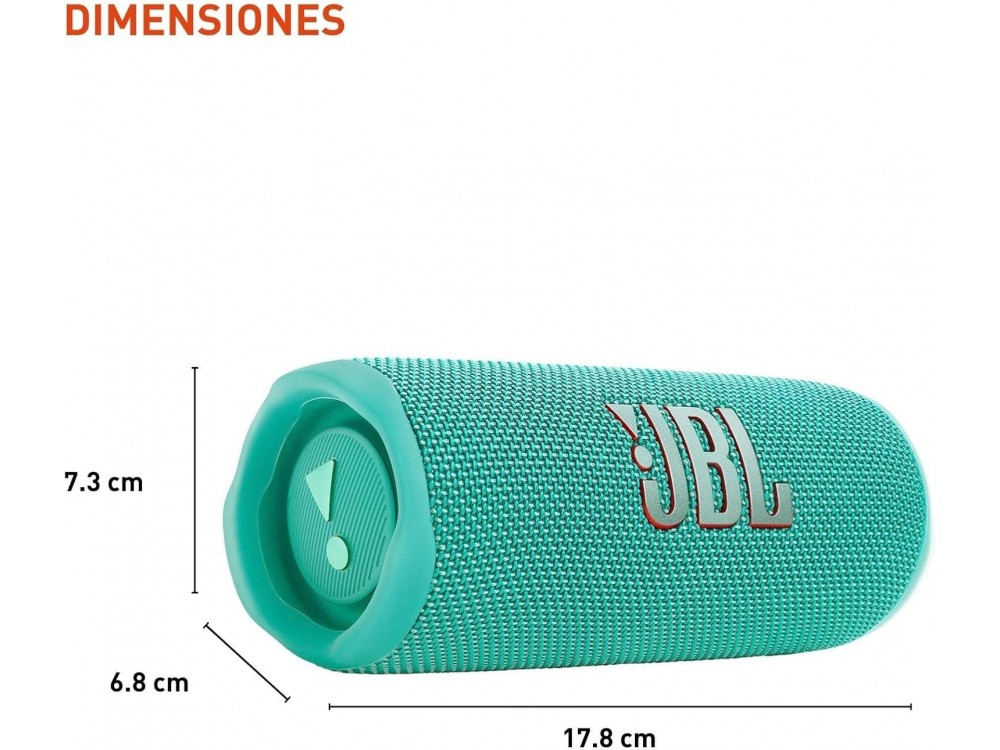 JBL Flip 6, Αδιάβροχο Ηχείο Bluetooth IPX7 με Λειτουργία PartyBoost και Διάρκεια Μπαταρίας έως 12 Ώρες, Teal