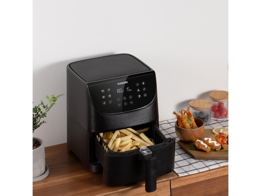 Cosori Air Fryer, Φριτέζα Αέρος XL 5.5lt για Υγιεινό Μαγείρεμα, 1700W, Touch Control, 11 Preset Menus & 100 Recipes Book