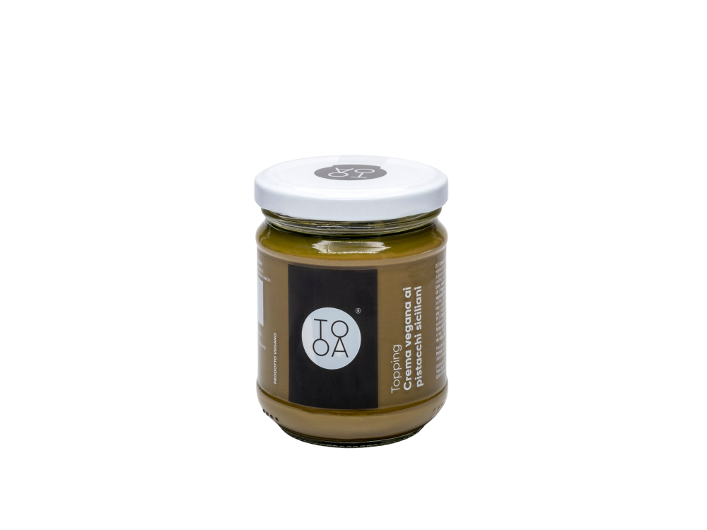 Pistachio TooA Spread Vegan with Pistachio Siciliani, Sicilian Pistachio Spread for TooA Gelato, Vegan & Gluten Free 200gr