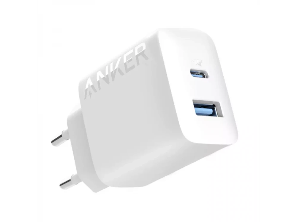 Anker 312 Φορτιστής πρίζας 20W Type-C με PD & PIQ3.0, White