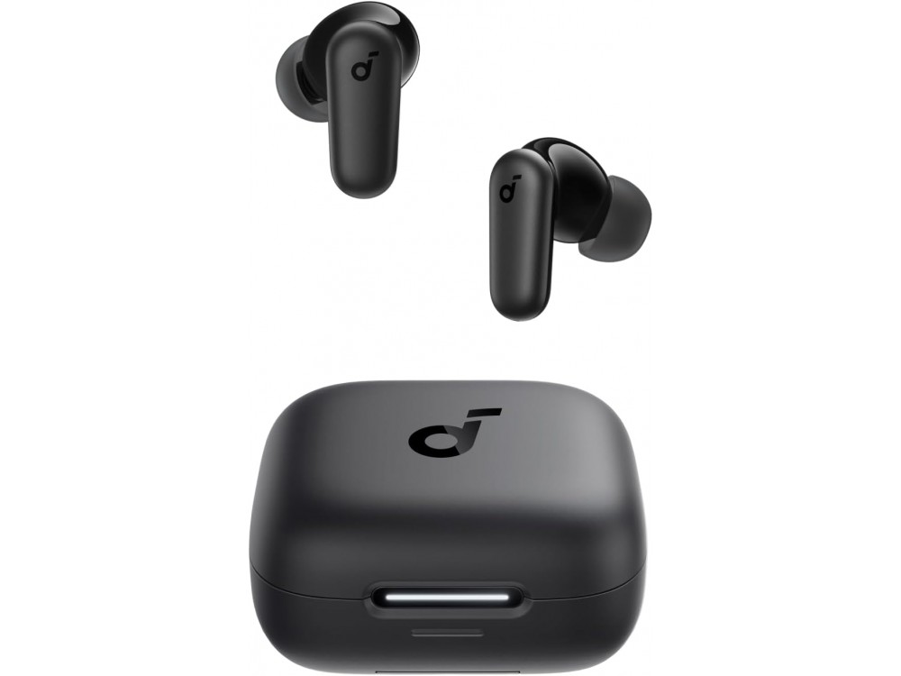 Anker P30i In-ear Bluetooth Headphones IP54, with Smart NC, 2-in-1 Case/Stand & Battery Life up to 10 Hours, Black