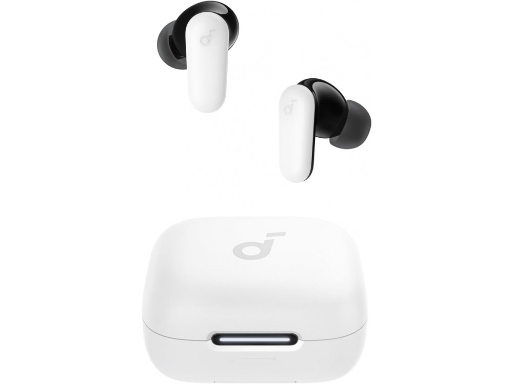 Anker P30i In-ear Bluetooth Ακουστικά IP54, με Smart NC, 2-in-1 Θήκη/Stand & Διάρκεια Μπαταρίας έως 10 Ώρες, White