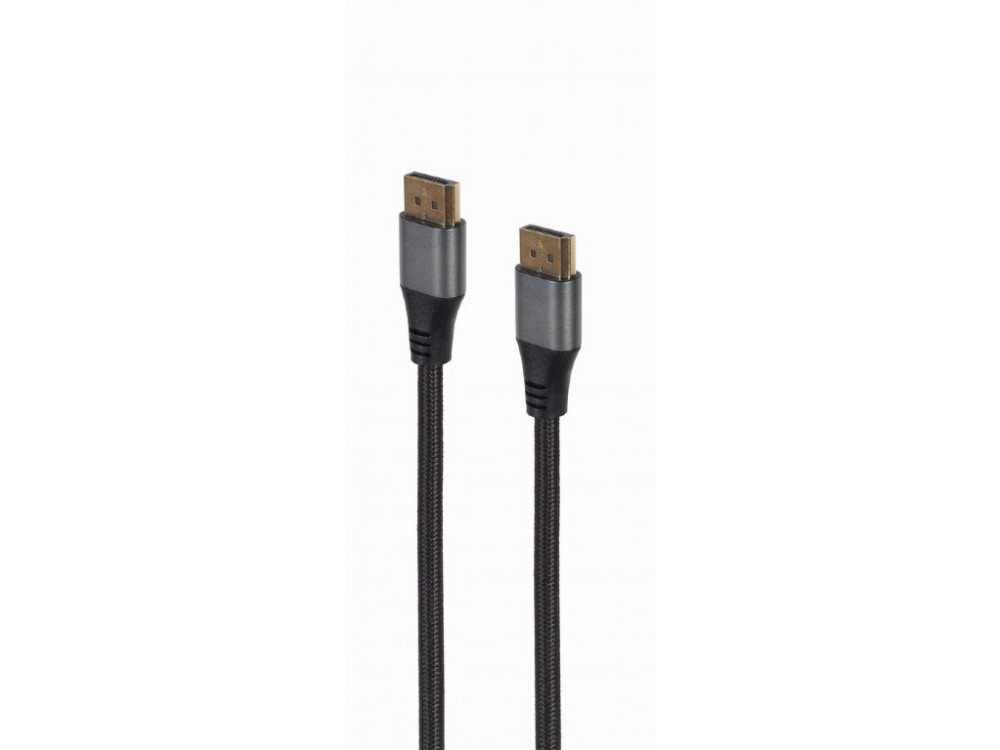 Cablexpert DisplayPort 1.4 Καλώδιο 8K@60Hz / 4K@144Hz, 1,8μ. Με Νάυλον Ύφανση, Μαύρο