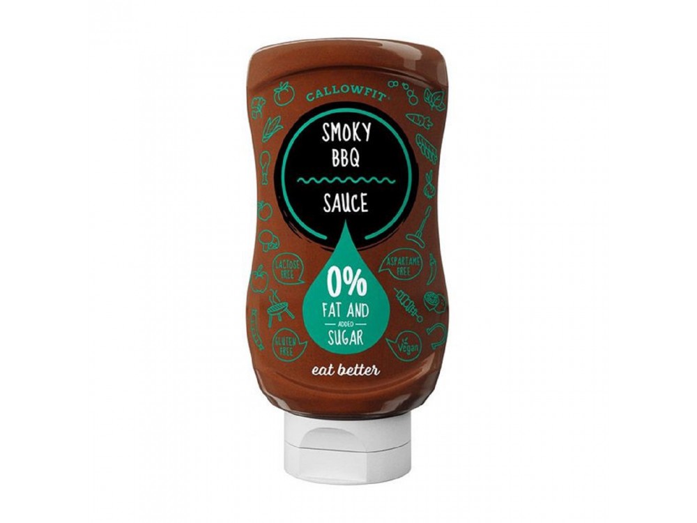 Callowfit Sauce Smocky BBQ Sauce with 0 Sugar & 0 Fat, 300ml