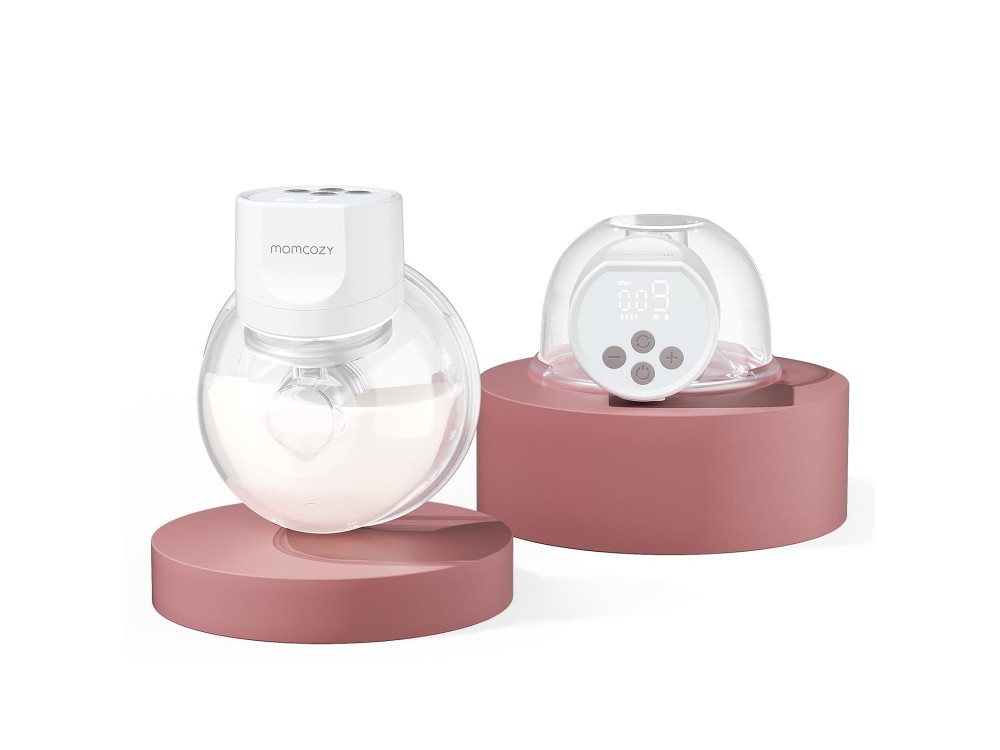 Momcozy S12 Pro Breast Pump Hands Free, Electric Double Breast Pump with 3 Functions & 9 Intensity Levels, Cozy White