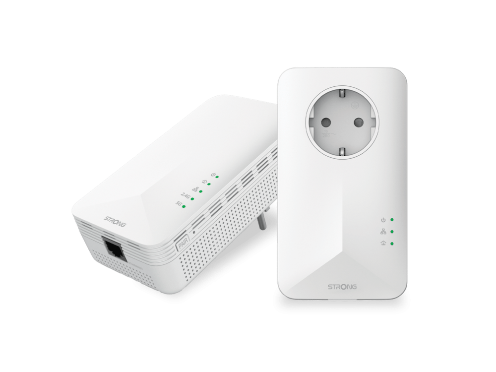 Strong Powerline 1000 Duo WiFi, Powerline Διπλό για Ενσύρματη Σύνδεση, Passthrough Πρίζα & Θύρα Ethernet-ΑΝΟΙΓΜΕΝΗ ΣΥΣΚΕΥΑΣΙΑ