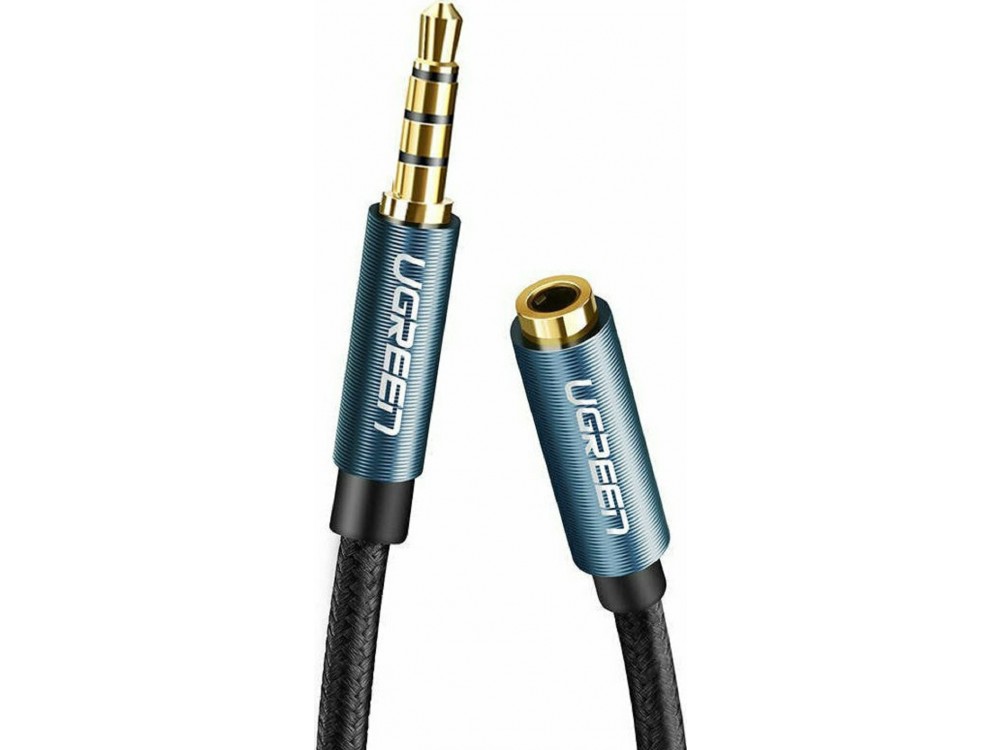 Ugreen AUX Extender Cable, AUX Cable 1.5m. Stereo Male to Female 3.5mm, Blue