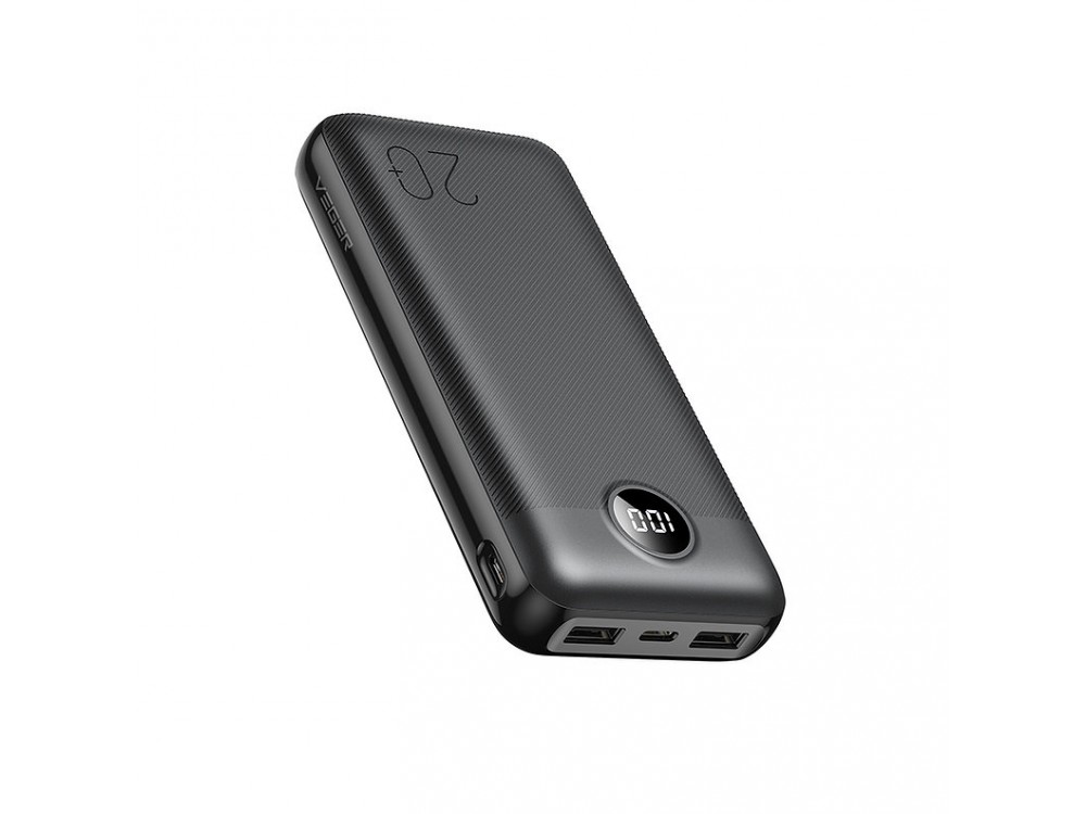 Veger L20S 20W USB-C Power Bank 20,000mAh Power Delivery & QC3.0, Black