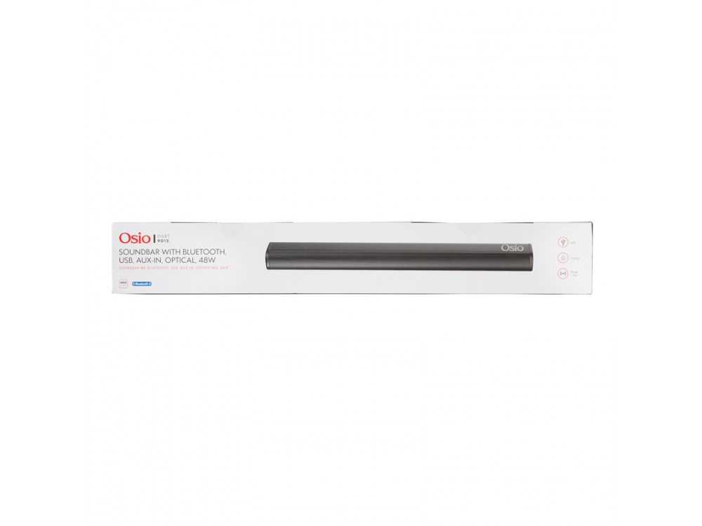 Osio OSBT-9015 Wireless Soundbar 48W with Bluetooth, AUX, USB, OPT, HDMI & Remote Control