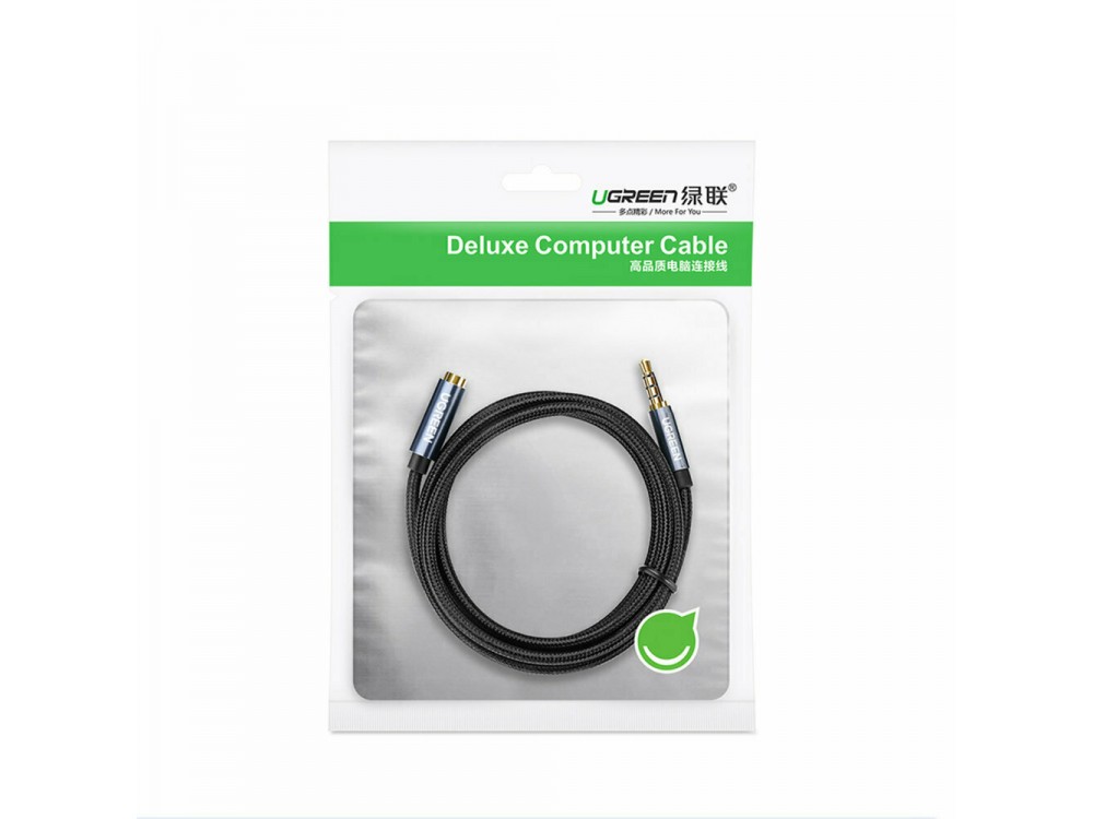 Ugreen AUX Extender Cable, AUX Cable 1.5m. Stereo Male to Female 3.5mm, Blue