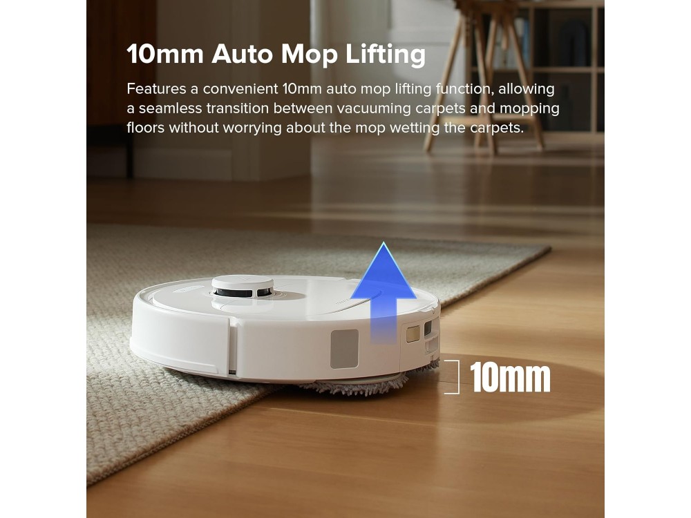 Roborock Q Revo S Smart Robot Vacuum / Mopping Cleaner με Λειτουργία Σφουγγαρίσματος, 7000Pa, & Auto Mop Lifting, White