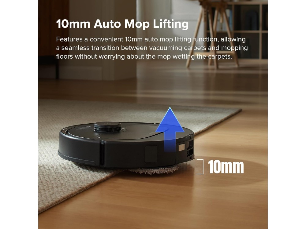 Roborock Q Revo S Smart Robot Vacuum / Mopping Cleaner με Λειτουργία Σφουγγαρίσματος, 7000Pa, & Auto Mop Lifting, Black