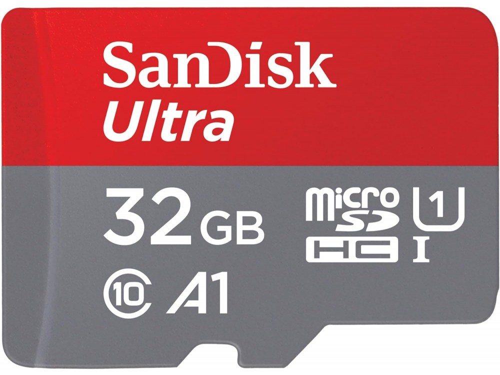 Sandisk Ultra Android microSDHC 32GB Class 10 A1 UHS-I Memory Card 120MB/s με Adapter