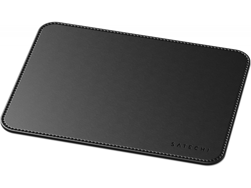 Satechi Eco-Leather Mouse Pad, 24.1cm x 19.1cm Ergonomic Mousepad, Waterproof Desk Mat, Black