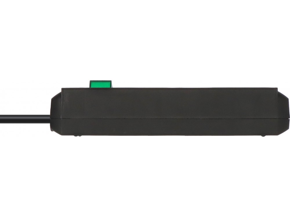 Brennenstuhl Eco-Line 3-outlet Strip, Πολύπριζο με διακόπτη & 1,5M Καλώδιο, Black