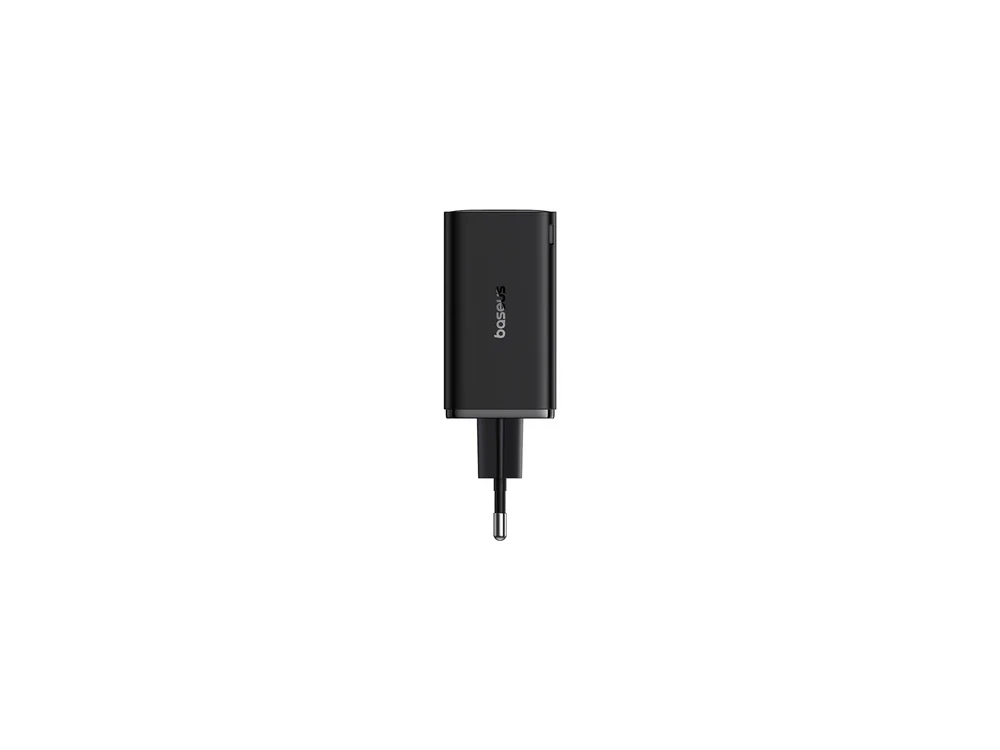 Baseus GaN6 Pro Φορτιστής Πρίζας 4-Θυρών 65W, PD, PPS, QC4+ με 2xUSB-C + 2xUSB-A Θύρες & Καλώδιο USB-C σε USB-C, Black