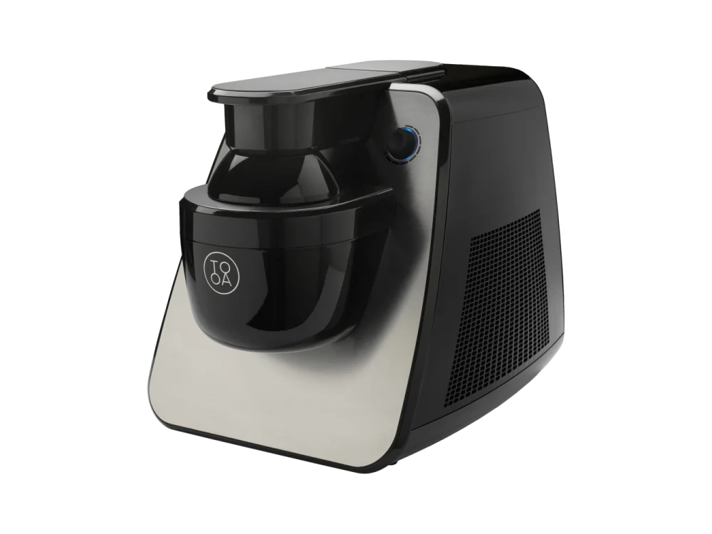 TooA Milano Pro Instant Gelato and Ice Cream maker, Παγωτομηχανή για Άμεση Παραγωγή Παγωτού με Pods | Made in Italy, Black Inox