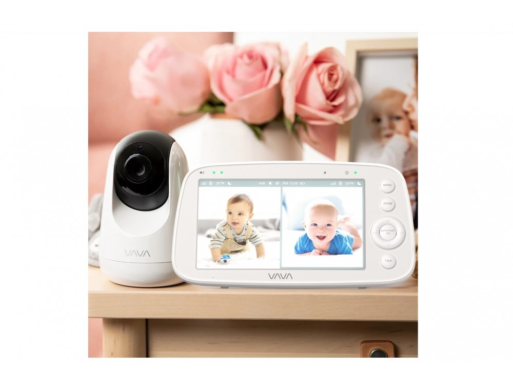 VAVA Βambi 5.5" Baby Monitor, Ενδοεπικοινωνία μωρού Full HD 1080p, 5.5" LCD, Two-Way Audio, Night Vision & Thermal Monitor