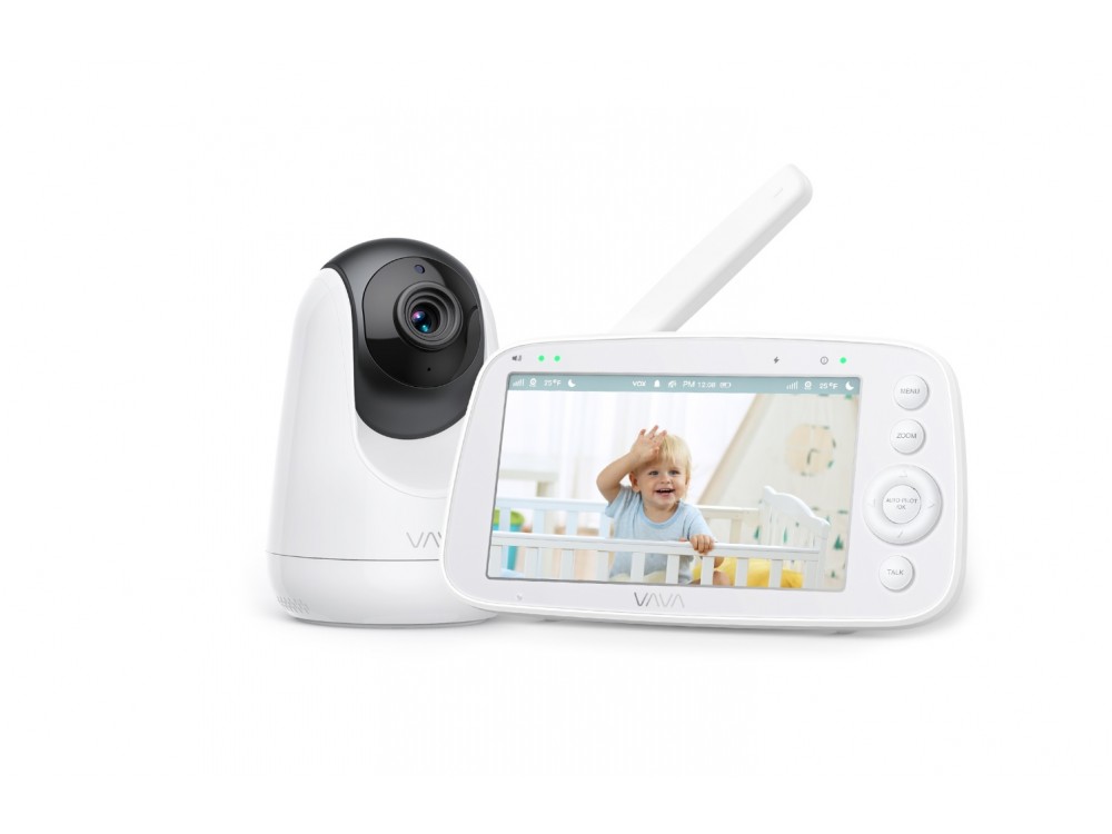 VAVA Βambi 5.5" Baby Monitor, Ενδοεπικοινωνία μωρού Full HD 1080p, 5.5" LCD, Two-Way Audio, Night Vision & Thermal Monitor