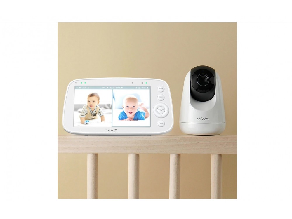 VAVA Βambi 5.5" Baby Monitor, Ενδοεπικοινωνία μωρού Full HD 1080p, 5.5" LCD, Two-Way Audio, Night Vision & Thermal Monitor