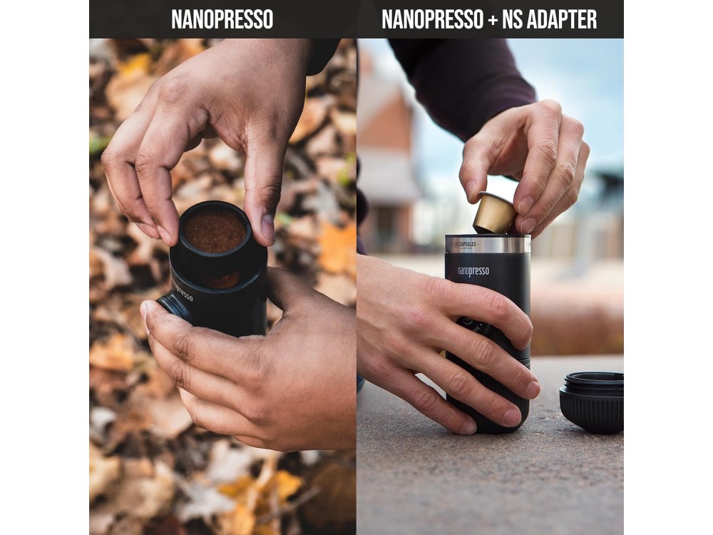 Wacaco Nanopresso Φορητή Μηχανή Espresso και Nanopresso NS Adaptor