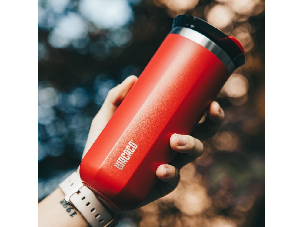 Wacaco Octaroma Grande Travel Mug, Ποτήρι Θερμός 435ml, Carmine Red