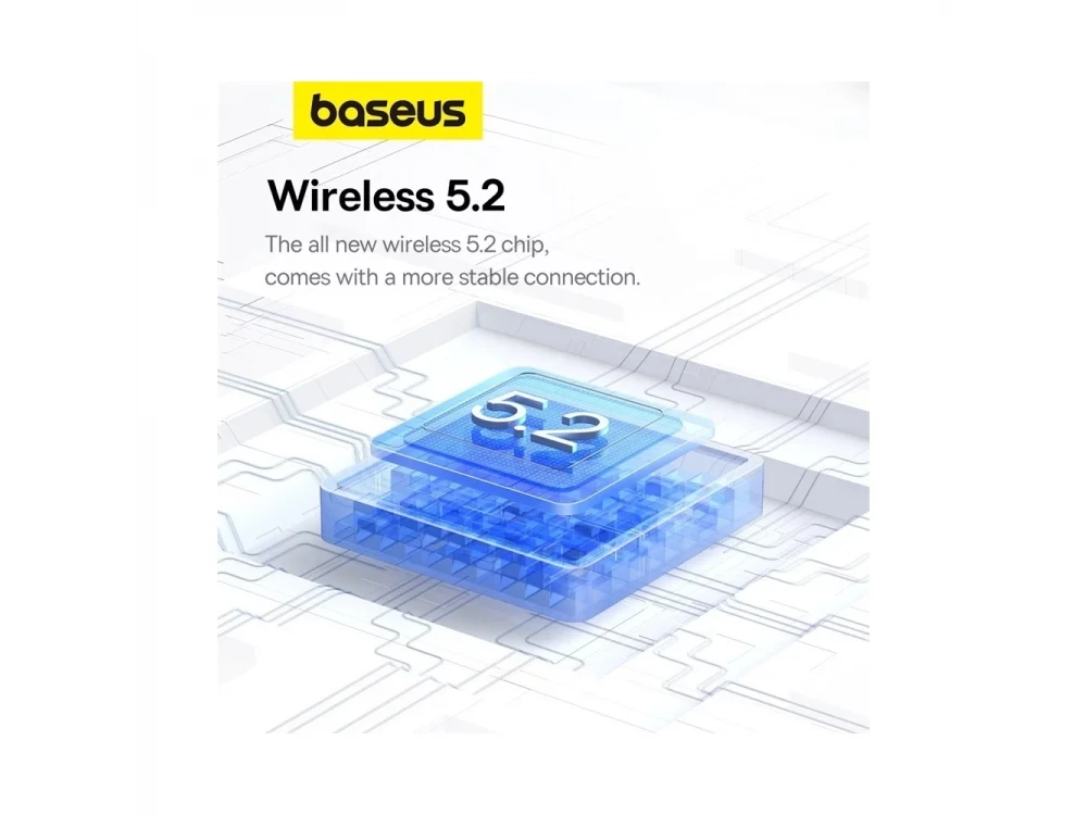 Baseus Bowie P1 Neckband Bluetooth 5.2 Ακουστικά, Low Latency, 30Η Playtime (2023 Upgrade), Stellar White