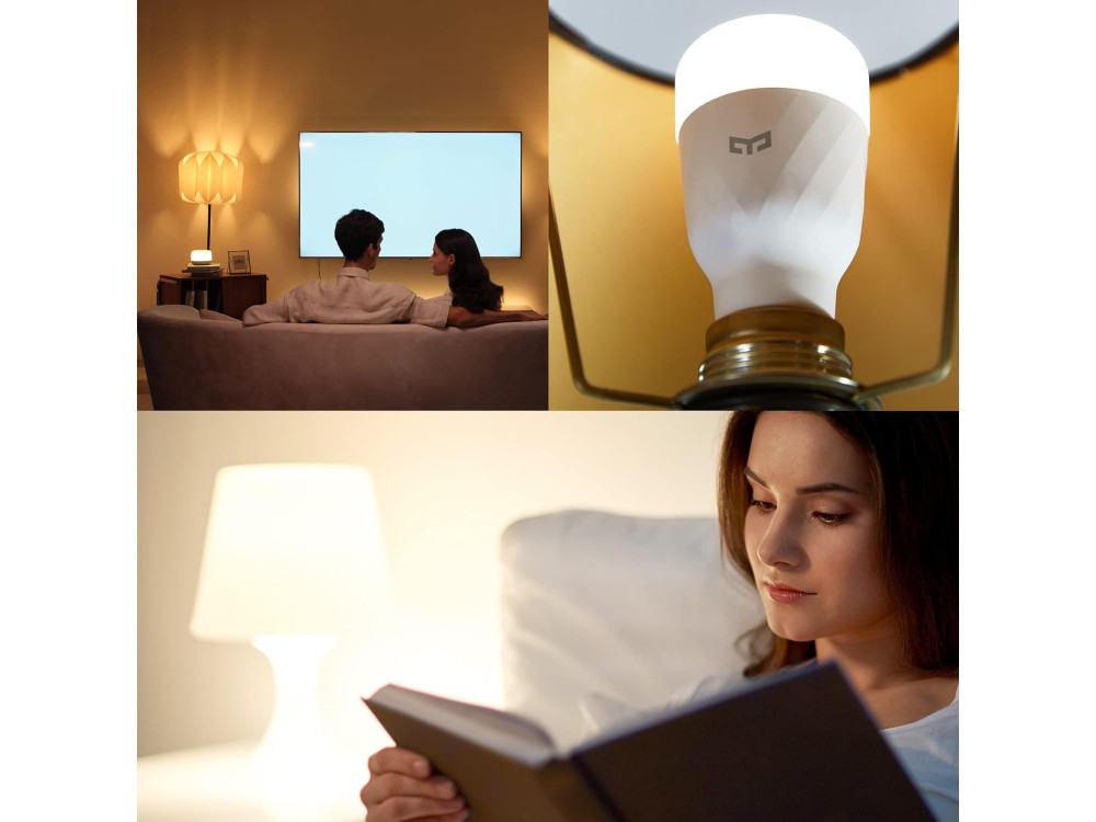 Yeelight 1S Smart WiFi LED Bulb, White 8.5W E27 Dimmable (No Hub Required) - YLDP15YL