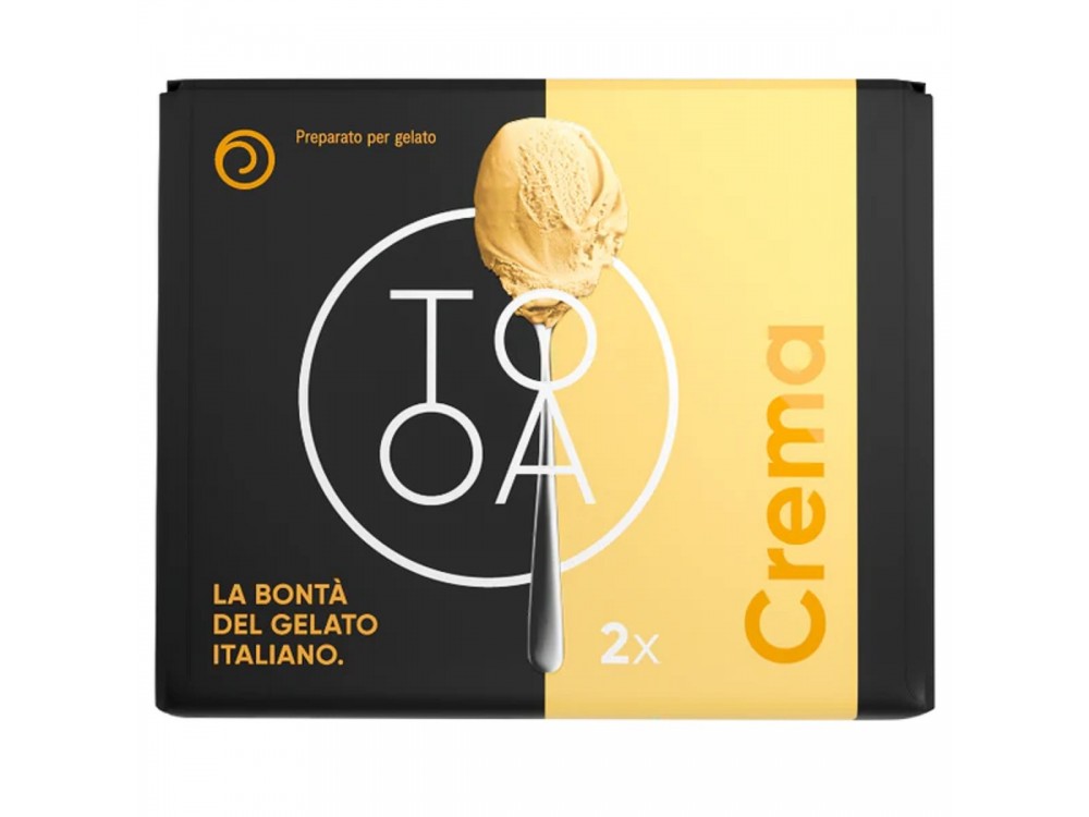 Crema TooA Gelato με Κρέμα Piemonte, από 100% Φυσικά Συστατικά, Χωρίς Συντηρητικά & Γλουτένη (Σετ των 2 Pods)