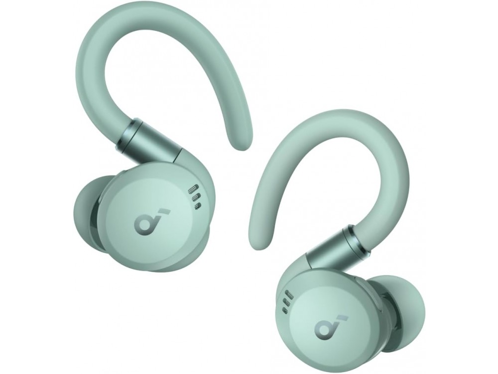 Anker Soundcore Sport X20 ANC Bluetooth 5.3 Ακουστικά TWS με Rotatable Ear Hooks & IP68, Green - ΑΝΟΙΓΜΕΝΗ ΣΥΣΚΕΥΑΣΙΑ