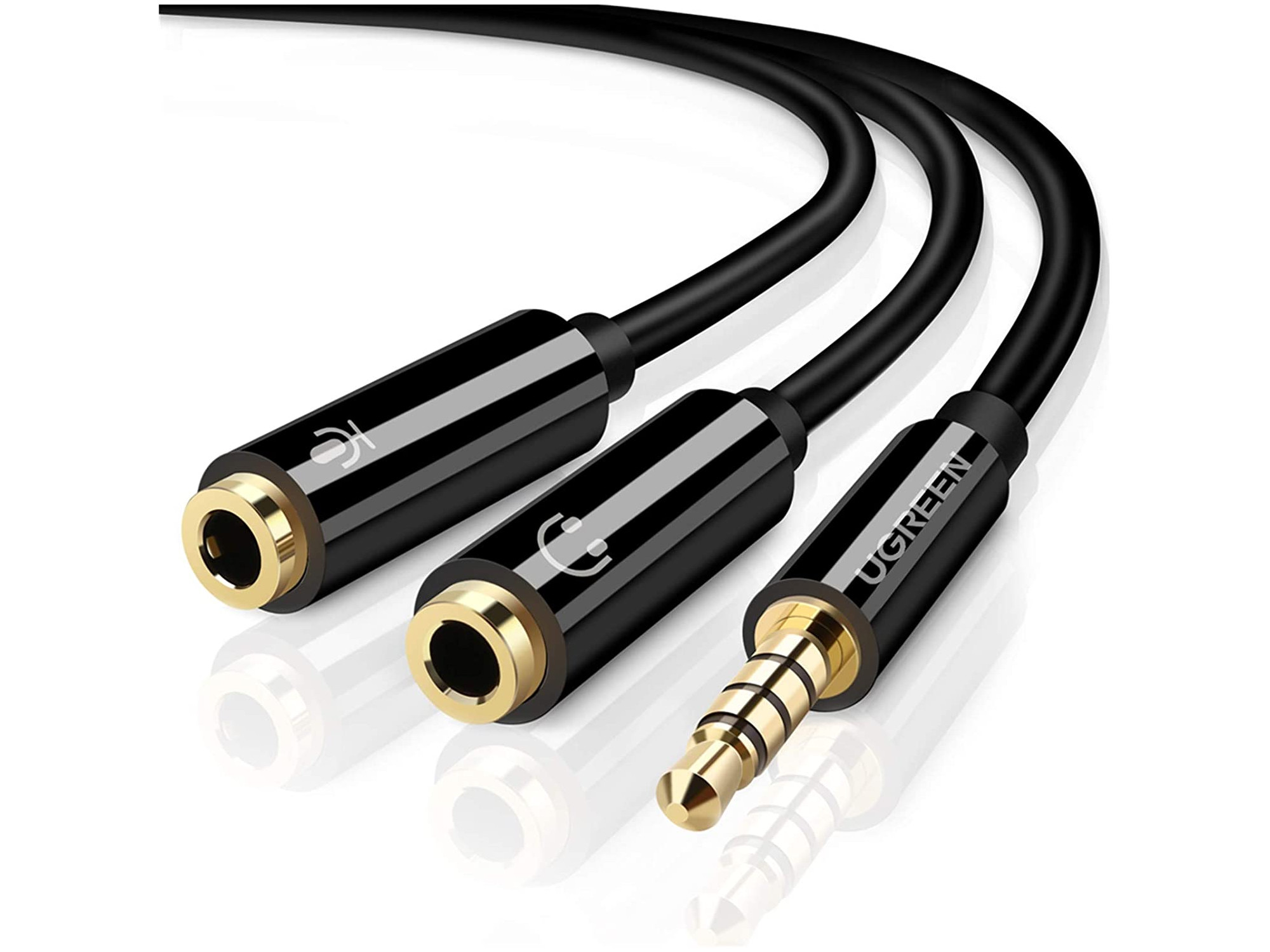 Переходник разветвитель для наушников. 3.5Mm y Splitter Headphone Mic Cable. Сплиттер аудио Jack 3.5. Ugreen Jack 2,5mm - Jack 3.5mm. Разветвитель микрофон наушники 3.5 Ugreen.