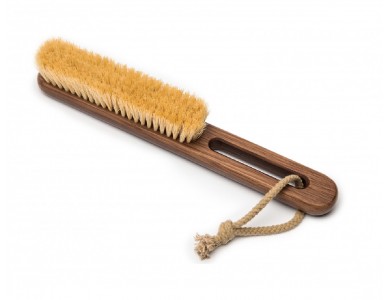 Steamery Clothing Brush, Wooden Cleaning Brush for Clothes, With Oak Handle and Vegan Agave Bristles