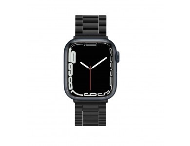 Spigen Modern Fit Apple Watch 44 / 45 / 46mm / Ultra 49mm, Ανταλλακτικό Λουράκι Ανοξείδωτο Ατσάλι, Black