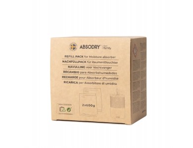 Absodry Duo Family Refill Bags, Ανταλλακτικά για Αφυγραντήρα Absodry Duo Family Bag, Σετ των 2