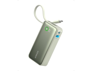 Anker 545 PowerCore 10K 30W USB-C Power Bank 10.000mAh με Ενσωματωμένο Καλώδιο, Green