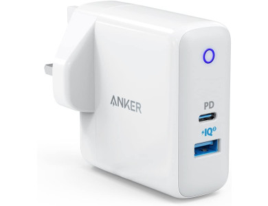 Anker PowerPort PD+ 2 2-door socket charger 33W with Power Delivery - A2626KD1 (UK Version)