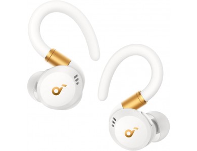 Anker Soundcore Sport X20 ANC Bluetooth 5.3 TWS Headphone with Rotatable Ear Hooks & IP68, White
