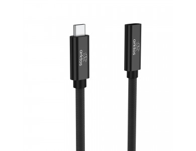 Arktos Hyperconnect USB3.2 20Gbps, 3 Μέτρα USB-C Καλώδιο Επέκτασης Type-C Θηλυκό σε Type-C Αρσενικό, Black