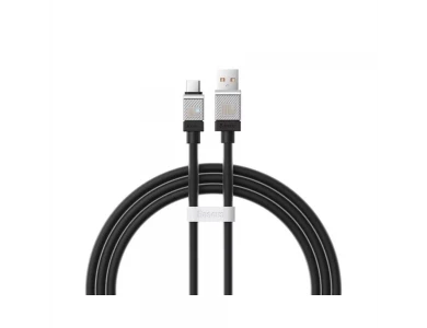 Baseus Coolplay Καλώδιο USB-C σε USB-A 100W, 1μ. με Διπλή Πλέξη, Black