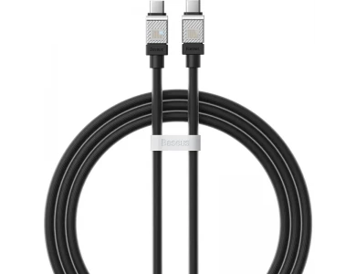 Baseus Coolplay Καλώδιο USB-C σε USB-C 100W, 1μ. με Διπλή Πλέξη, Black