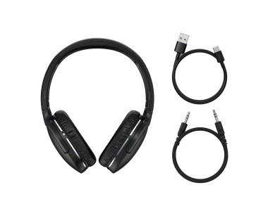 Baseus Encok D02 Pro Bluetooth 5.3 Ακουστικά, Low Latency & 50Η Playtime, Black