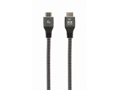 Cablexpert HDMI v2.1 8K@60Hz, eARC, 48Gbps, HDR, Nylon Woven Cable, 1m.