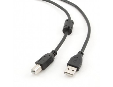 Cablexpert USB 2.0 σε USB-B Καλώδιο Printer / Scanner Cable 3μ., Μαύρο