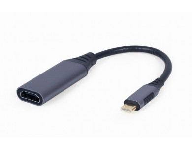 Cablexpert USB-C to HDMI 4K@60Hz Adapter, μήκος 15cm, Black