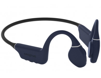 Creative Outlier Free Pro+ Bone Conduction Bluetooth 5.3 Handsfree Ακουστικά με MP3 Player 8GB, Midnight Blue / Matte Black